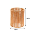 1 Piece Vintage Hanging Lampshade Handmade Woven Lamp Shade For Living Room Bedroom Hotel Simulated Rattan Light Fixture
